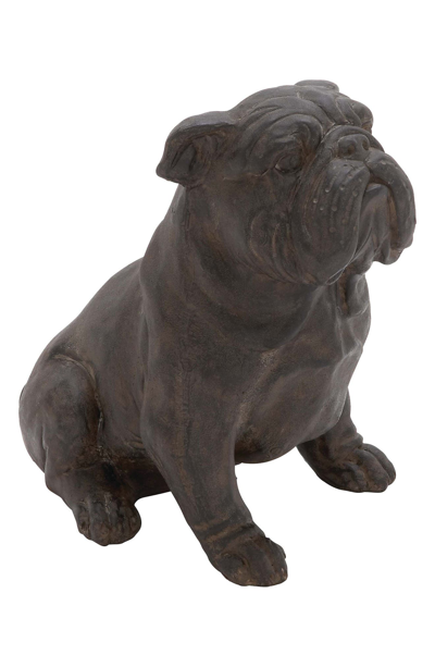 Shop Willow Row Traditional Indoor Dog Statue In Brown