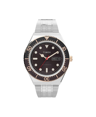 Shop Timex Men's M79 Automatic Silver-tone Stainless Steel Bracelet Watch 40 Mm