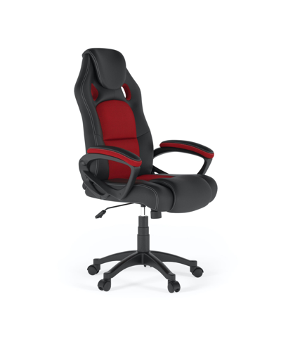 Shop Lifestyle Solutions Stanton Gaming Chair In Black And Red