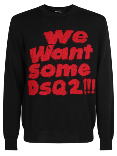 Shop Dsquared2 Wool Sweater In Black