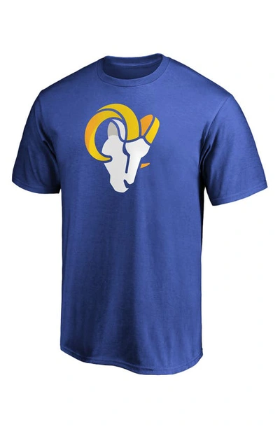 Fanatics Royal Los Angeles Rams Primary Logo Team T-shirt in Blue for Men