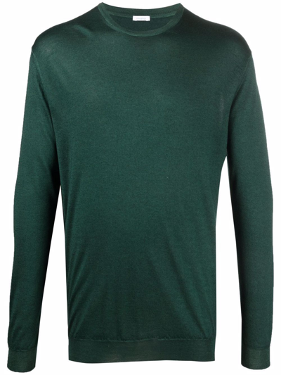 Shop Malo Cashmere Crewneck Sweater In Green