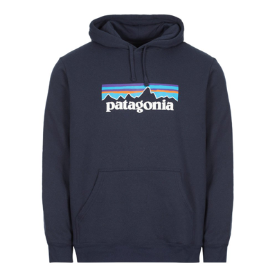 Shop Patagonia P-6 Logo Uprisal Hoodie In Navy