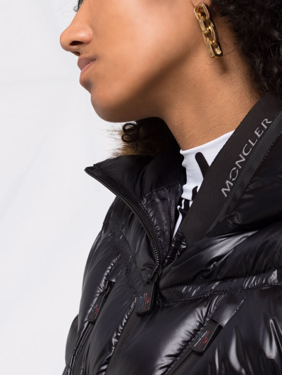 Shop Moncler Piumino Bernin In Black