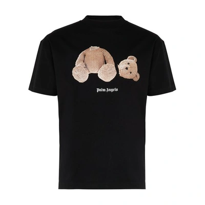 Shop Palm Angels Pa Bear T-shirt In Black Brown