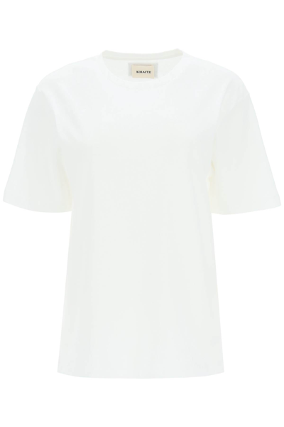 Shop Khaite Mae Basic T-shirt In White (white)