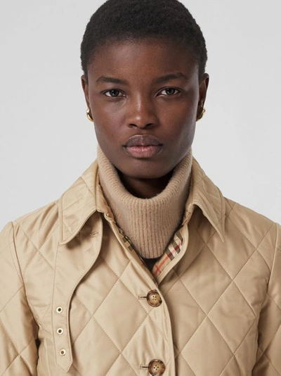 Burberry Quilted Thermoregulated Jacket In New Chino