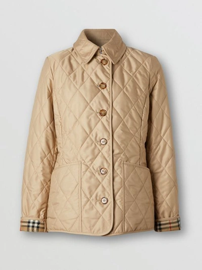 Burberry Quilted Thermoregulated Jacket In New Chino