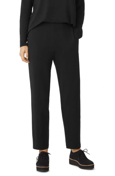 Shop Eileen Fisher Slouch Ankle Pants In Black