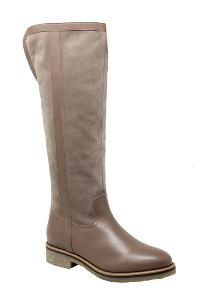 Shop Charles David Yarn Boot In Dk Taupe