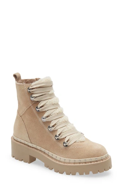 Steve Madden Rainier Platform Bootie In Sand Suede