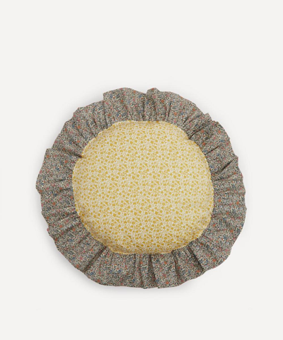 COCO & WOLF COCO & WOLF FLORAL STENCIL AND KATIE AND MILLIE FRILL EDGE CIRCLE CUSHION 000743970