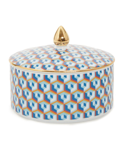 Shop La Doublej Cubi Goodie Jar In Blue