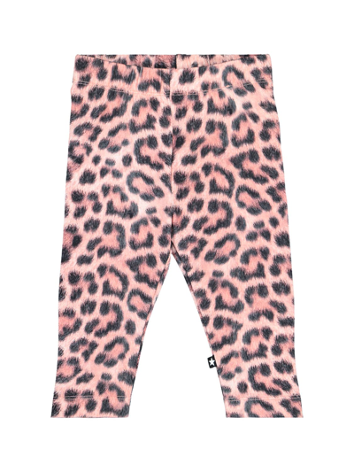 Shop Molo Kids Leggings For Girls In Pink