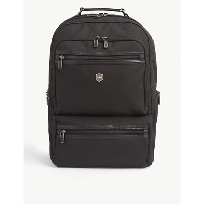 Shop Victorinox Werks Professional Deluxe Woven Backpack In Black