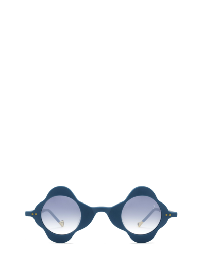 Shop Eyepetizer Diciotto Petrol Blue Sunglasses