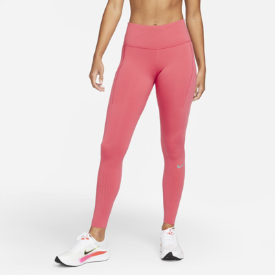 Shop Nike Epic Luxe Women's Mid-rise Pocket Leggings In Gypsy Rose