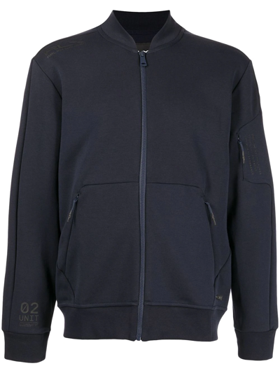 Shop Polo Ralph Lauren Double-knit Track Jacket In Blue
