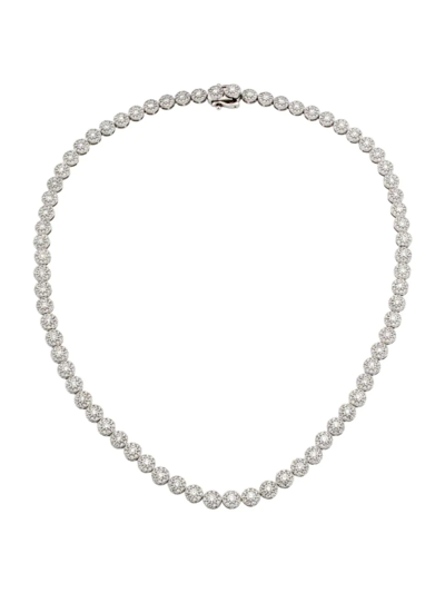 Shop Saks Fifth Avenue Women's 14k White Gold & 10.08 Tcw Diamond Tennis Necklace
