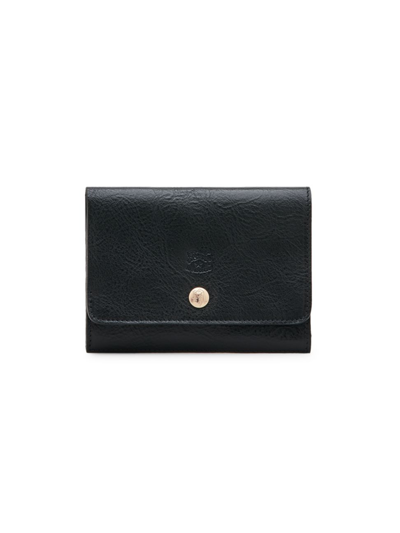 Shop Il Bisonte Men's Vacchetta Leather Carry-all Wallet In Black