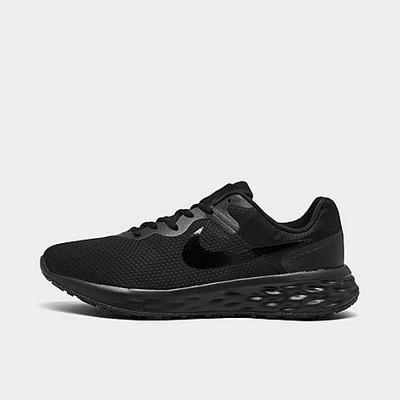 Shop Nike Men's Revolution 6 Next Nature Running Shoes In Black/dark Smoke Grey/black