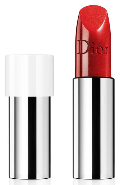 Shop Dior Lipstick Refill In 999 / Metallic