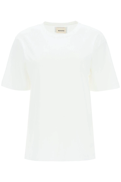 Shop Khaite Mae Basic T-shirt In White