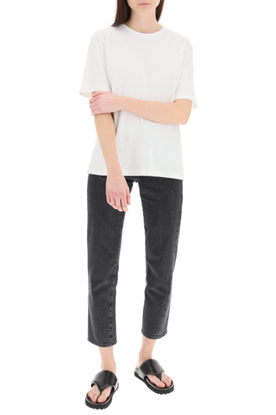 Shop Khaite Mae Basic T-shirt In White