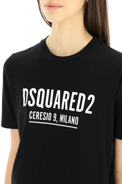 Shop Dsquared2 Ceresio9 Print T-shirt In Black