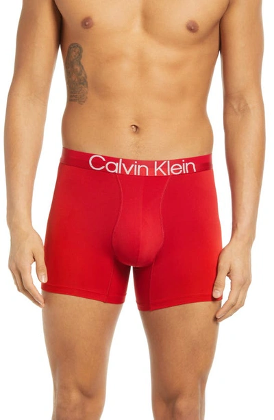 Shop Calvin Klein Boxer Briefs In Xmk Rustic Red