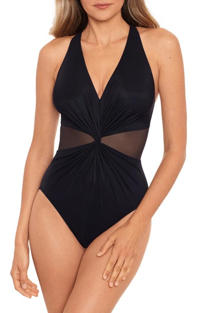 Shop Miraclesuitr Illusionist Wrapture One-piece Swimsuit In Black
