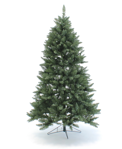 Shop Perfect Holiday 7.5' Pre-lit Christmas Tree With Clear Led Lights In Evergreen