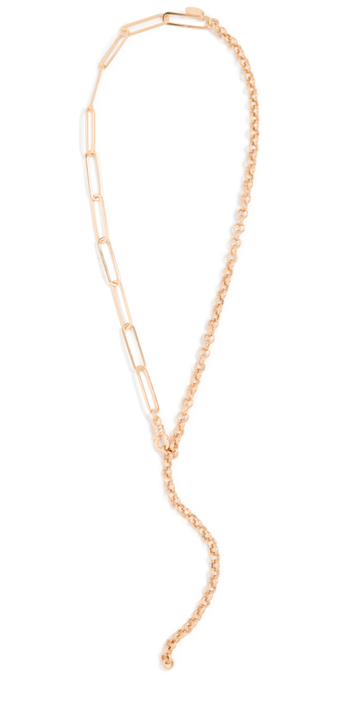 Shop Maison Irem Emily Necklace In Gold