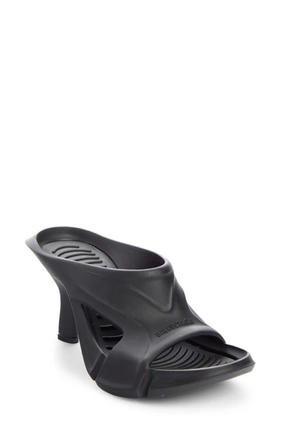 Shop Balenciaga Mold Slide Sandal In Nero