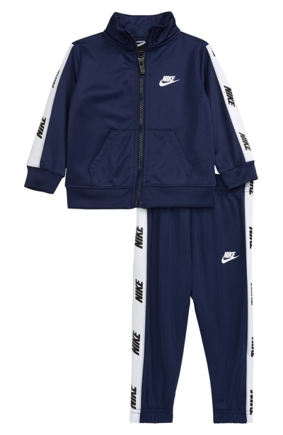 Shop Nike 2-piece Tricot Tracksuit In Midnight Navy
