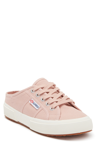 Shop Superga 2551 Cotu Mule Sneaker In Pink Smoke Full Avorio