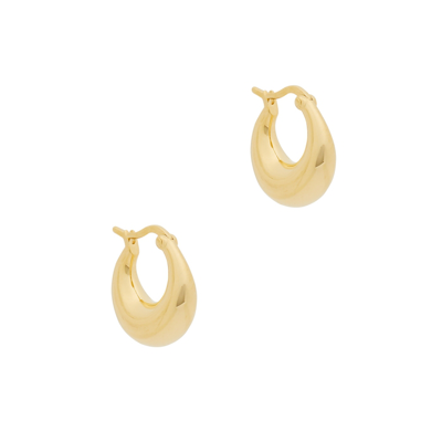 Shop Daisy London X Estée Lalonde 18kt Gold-plated Hoop Earrings