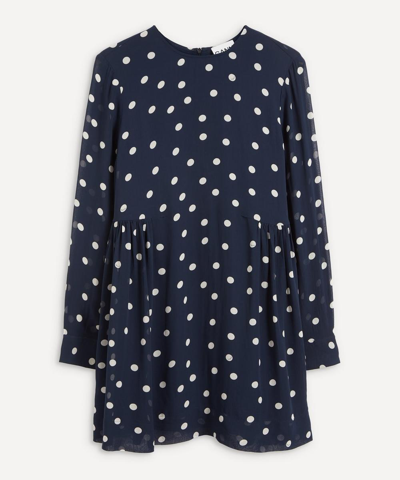 GANNI GANNI WOMEN'S POLKA DOT GEORGETTE MINI-DRESS 000738410