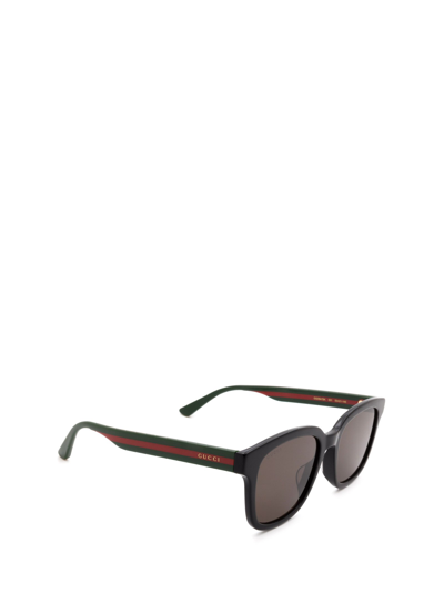 Shop Gucci Gg0847sk Black Male Sunglasses