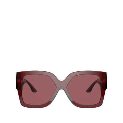 Shop Versace Ve4402 Transparent Red