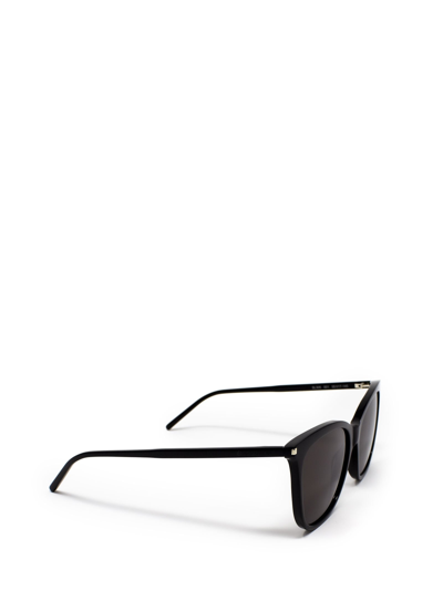 Shop Saint Laurent Sl 305 Black Female Sunglasses