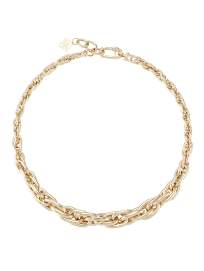 Shop Lauren Rubinski Women's 14k Yellow Gold Small Oval-link Chain Necklace