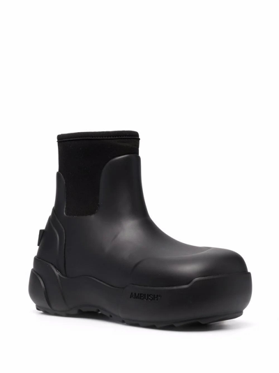 Shop Ambush Women's Black Rubber Ankle Boots