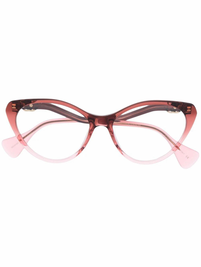 Shop Gucci Women's Red Acetate Glasses