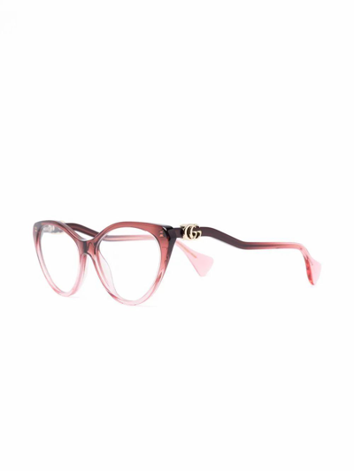 Shop Gucci Women's Red Acetate Glasses