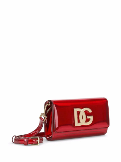 Shop Dolce E Gabbana Women's Red Leather Shoulder Bag