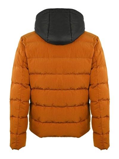 Shop Fay Men's Orange Polyester Down Jacket