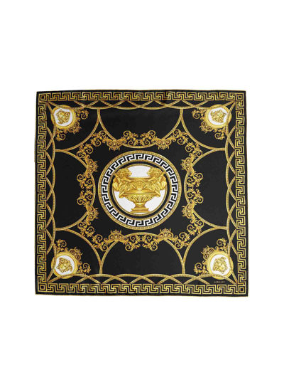 Shop Versace Printed Finished Edge Scarf In Multi