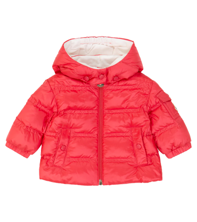 Shop Moncler Baby Childe Down Jacket In Red