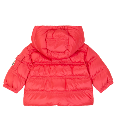 Shop Moncler Baby Childe Down Jacket In Red